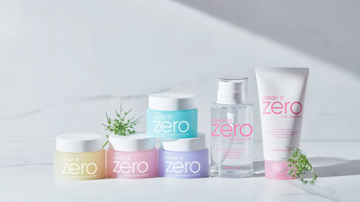 The Magic of BANILA CO: Iconic Products You Need to Try - Clean It Zero skincare collection displayed on a marble surface.