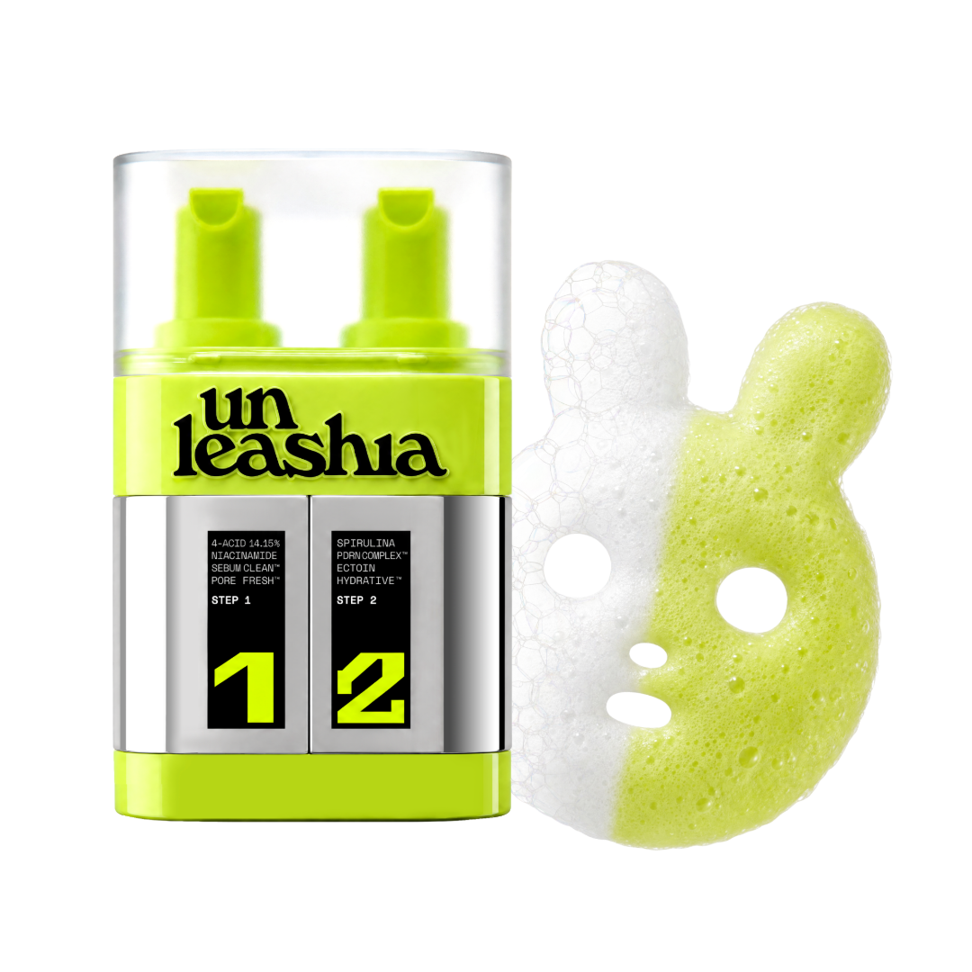 UNLEASHIA Two-Step Zero Pore Overnight Bubble Mask