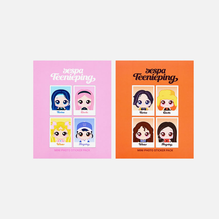 aespa - Teenieping X aespa ID Photo Sticker Set - Official MD