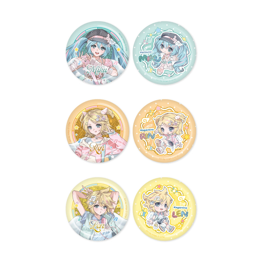 Miku & Rin & Len - 15 Can Badge Set - Type A - Official MD
