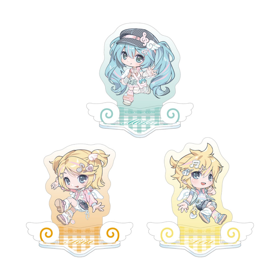 MIKU & RIN & LEN - Mini Acrylic Stand - Meet and Greet - Official MD