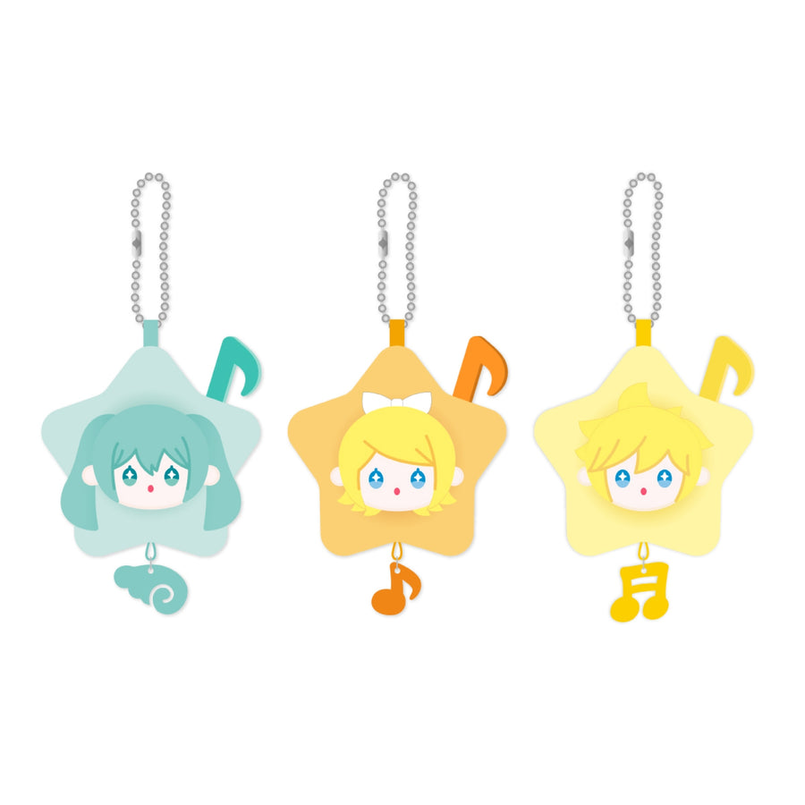 MIKU & RIN & LEN - Ministarz Plush Doll Keyring 8cm - Official MD