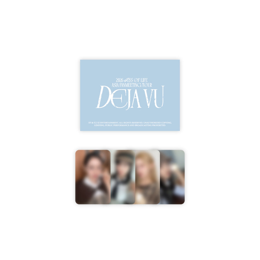KISS OF LIFE - Secret Message Card Set - 2026 Asia Fanmeeting Tour DEJA VU - Official MD