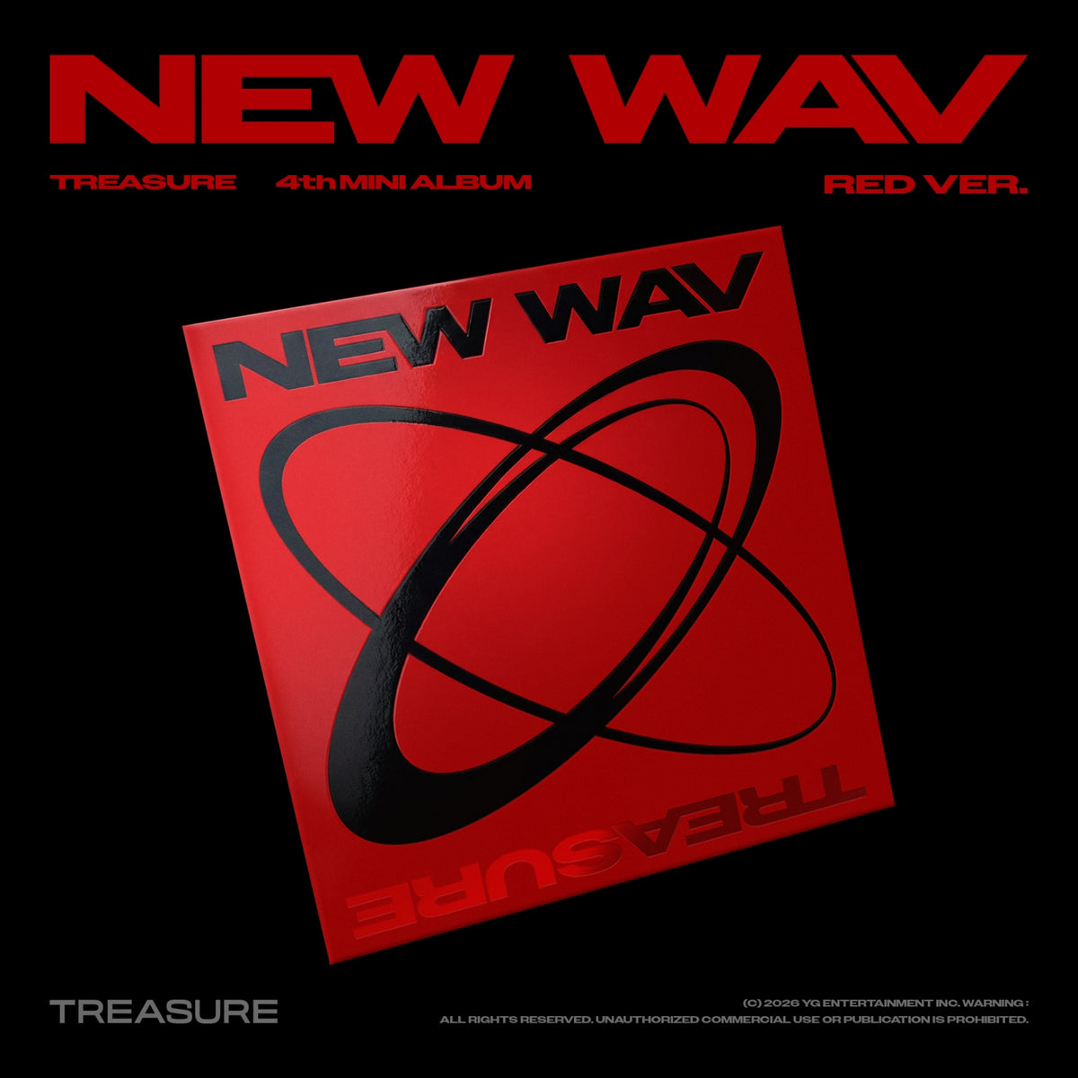 TREASURE TREASURE - NEW WAV - Red Ver. - Mini Album