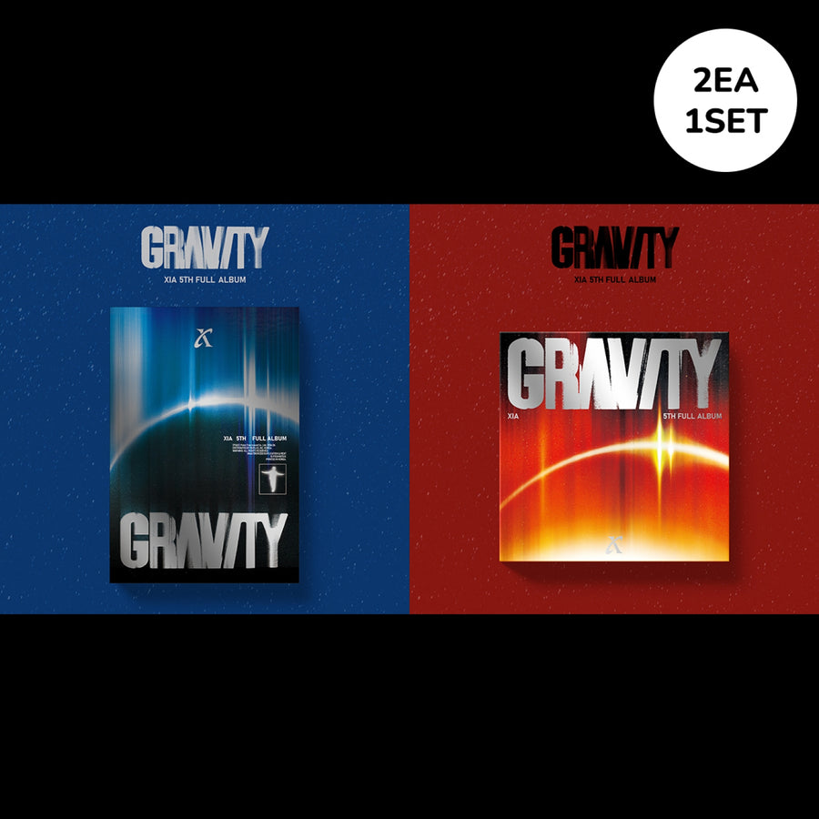 XIA (Kim Jun Su) - GRAVITY - Cosmic Ver. + Orbit Ver. - 5th Regular Album (Set of 2 Albums)