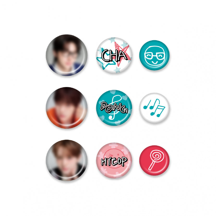 DRIPPIN - Pin Button Set - Dugeundae Pop-up Ver. - Official MD