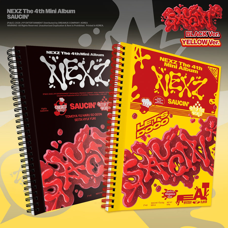NEXZ - SAUCIN’ - BLACK Ver. / YELLOW Ver. - Mini Album