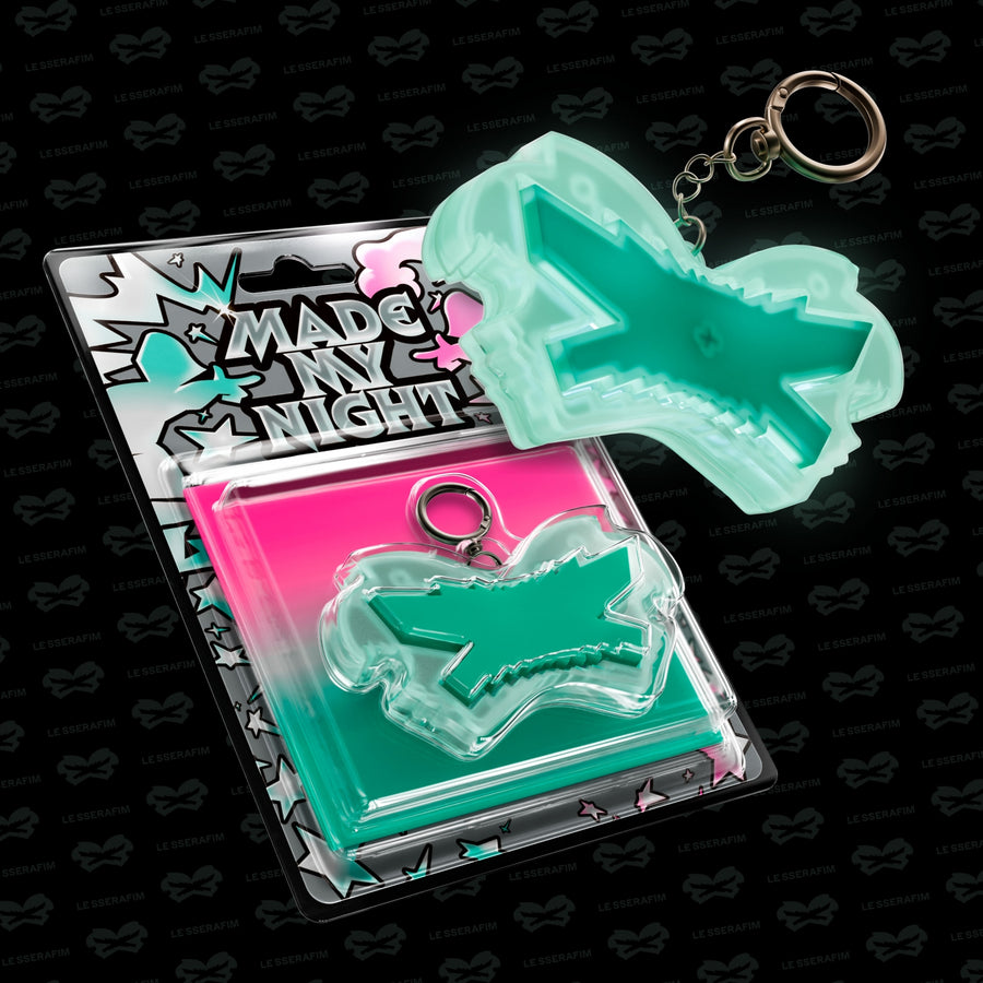 LE SSERAFIM - Made My Night - Glow Clicker Keychain (Mint Ver.)
