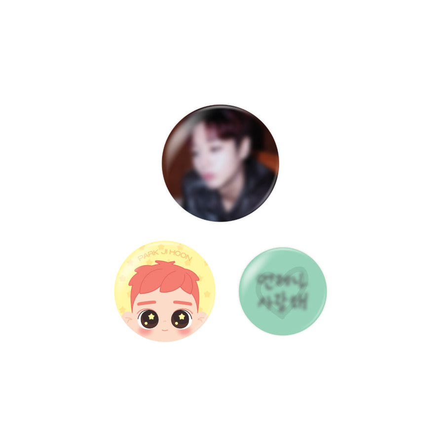 Park Ji Hoon - Pin Button Set (11pcs) - Official MD