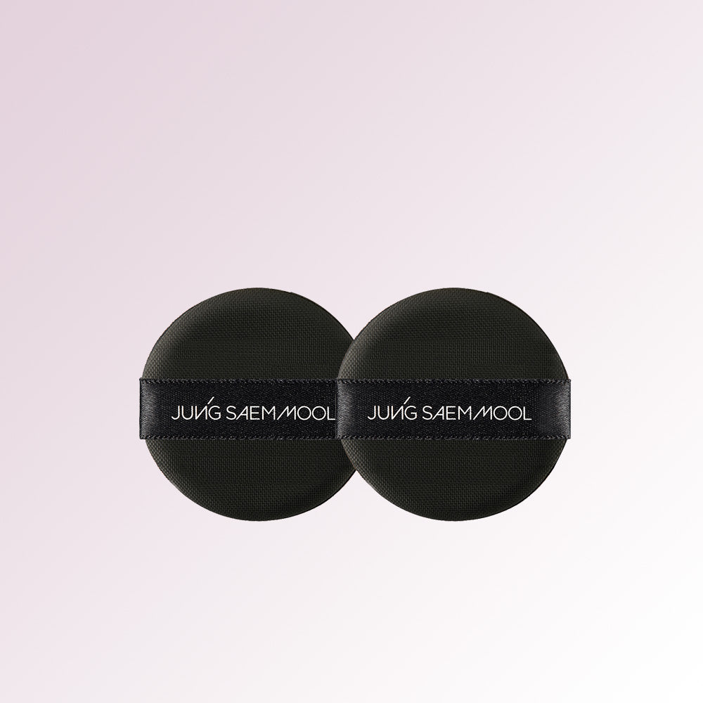 JUNG SAEM MOOL Cushion Puff Black - Korean makeup puff