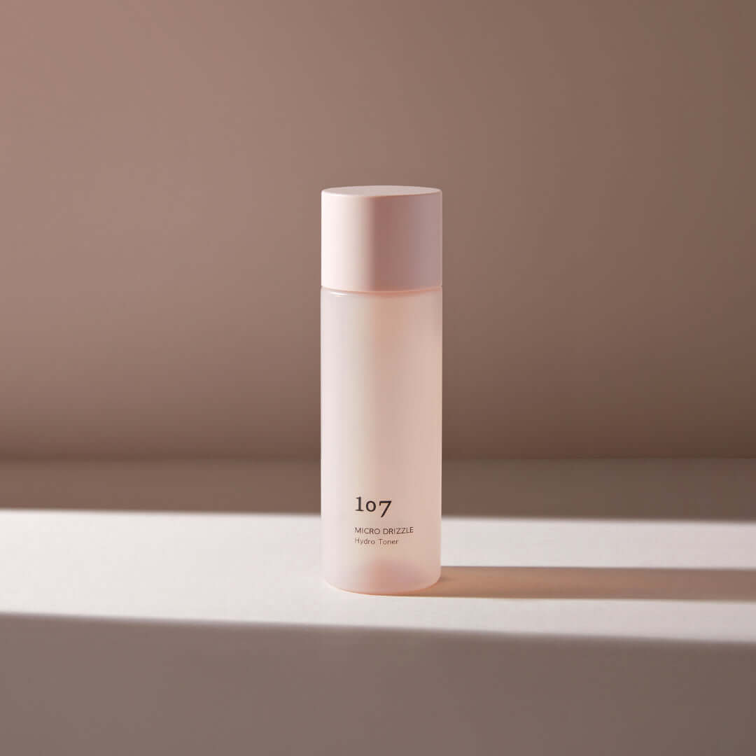 107 Micro Drizzle Hydro Toner 155ml product bottle displayed against a neutral background