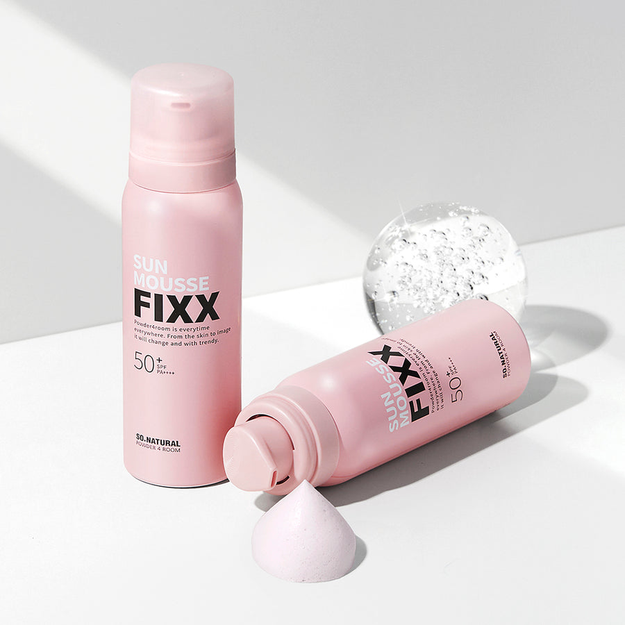 ソーナチュラル Ultra Adhesion Fixing Glowy Mousse Sun フィクサー 75ml SPF50+ PA++++