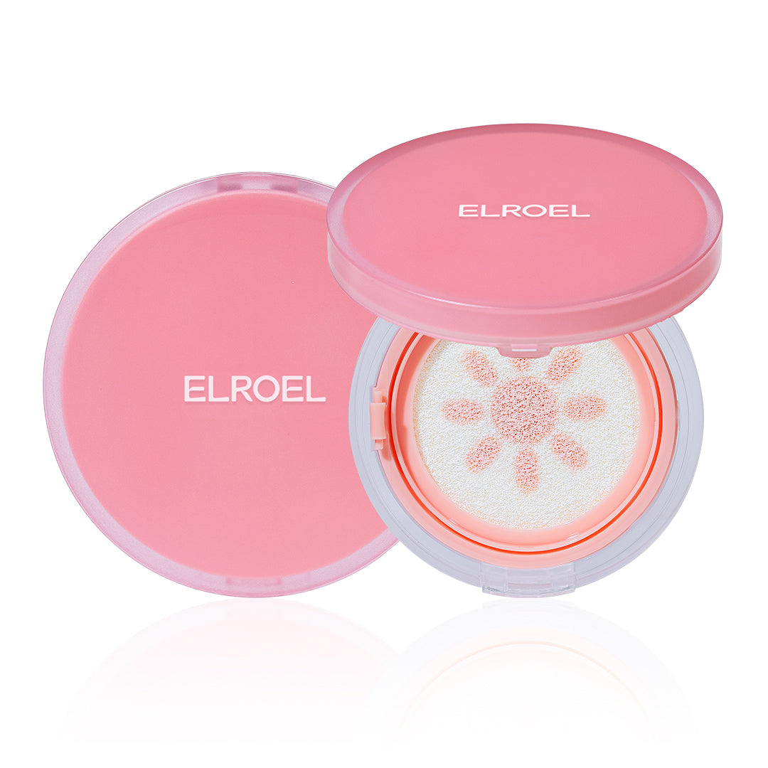 ELROEL Strawberry Milk Tone-up Sun Cushion - Korean sun cushion