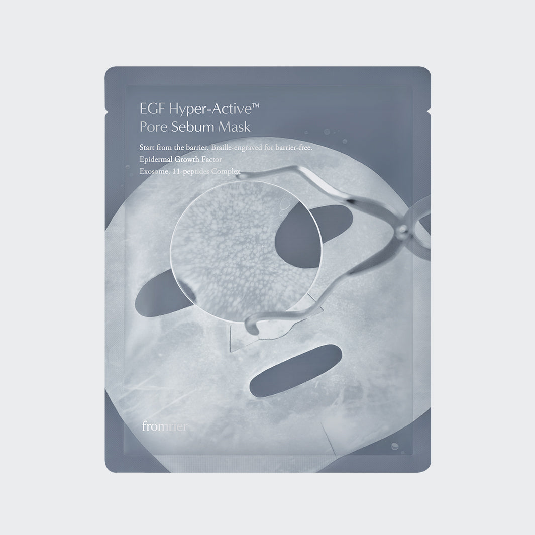 FROMRIER Hyper Active Pore Sebum Mask EGF (1 Sheet) - Korean mask