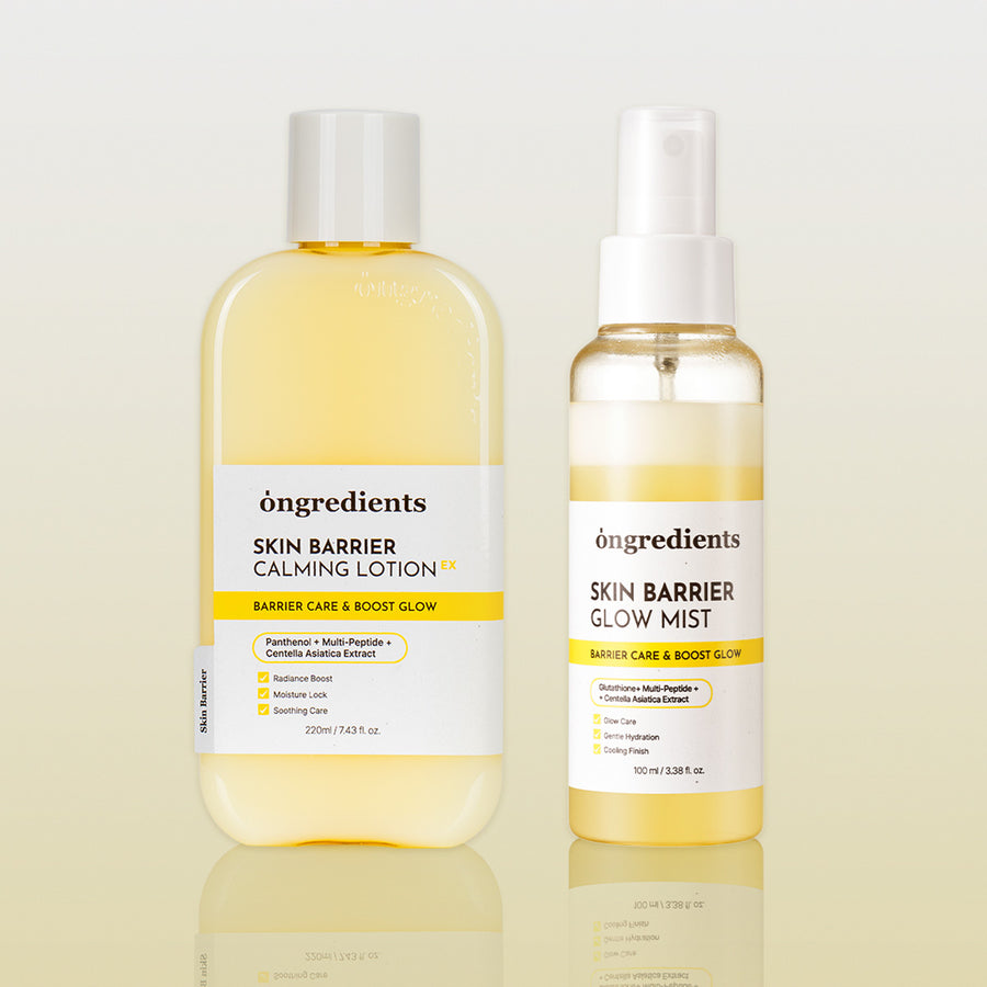 ONGREDIENTS Calming Lotion EX & Glow Mist Set