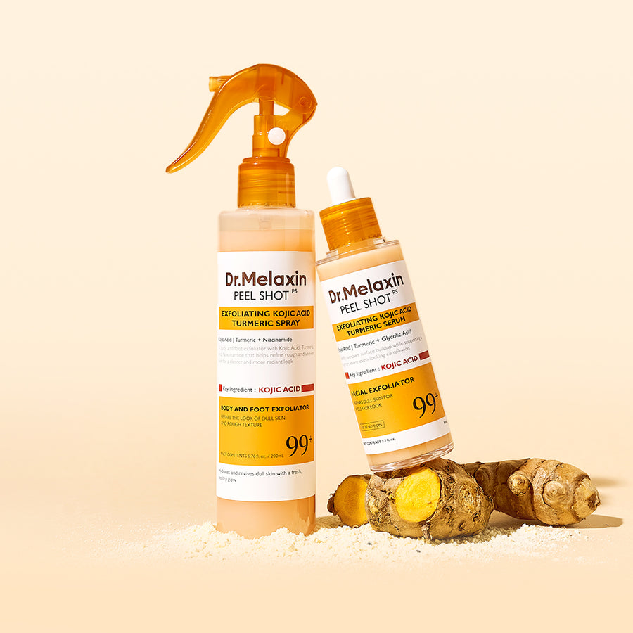 DR.MELAXIN Peel Shot Kojic Acid Turmeric Face & Body (Set of 2)