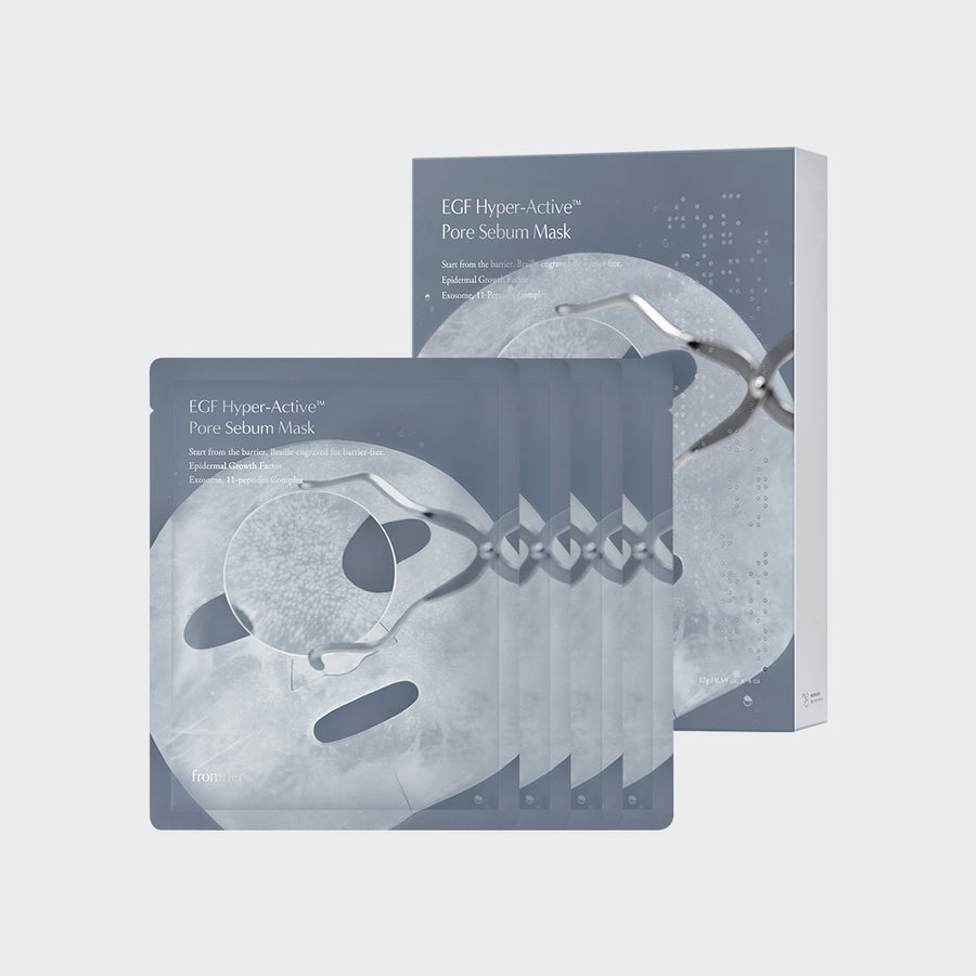 FROMRIER Hyper Active Pore Sebum Mask EGF (4 Sheets)