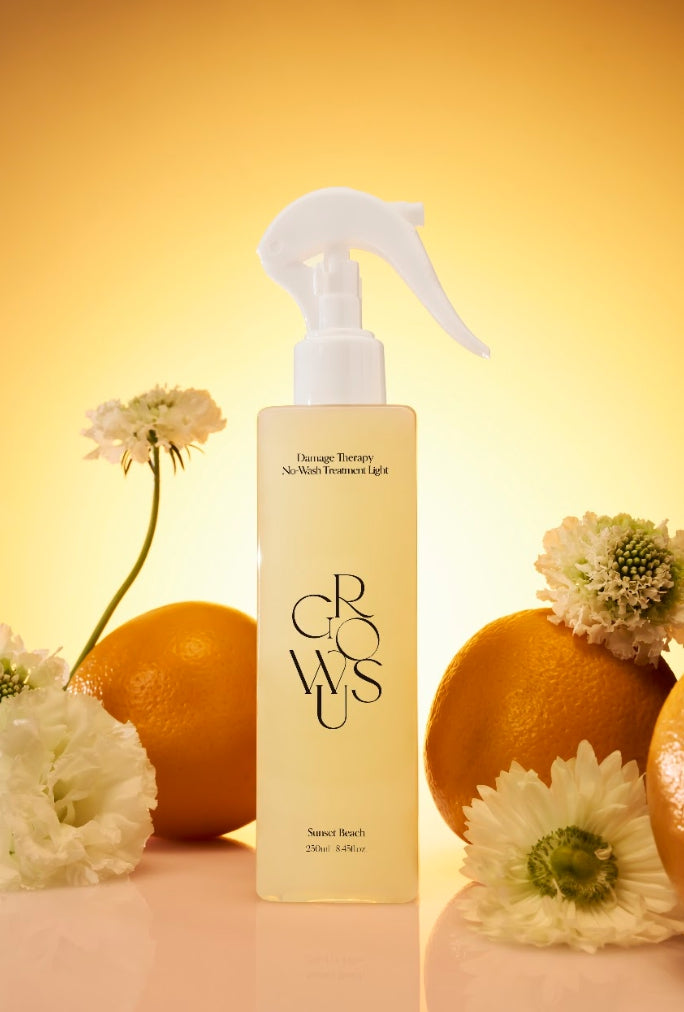 GROWUS Damage Therapy No-Wash Treatment Light Sunset Beach - Korean leave-in treatment