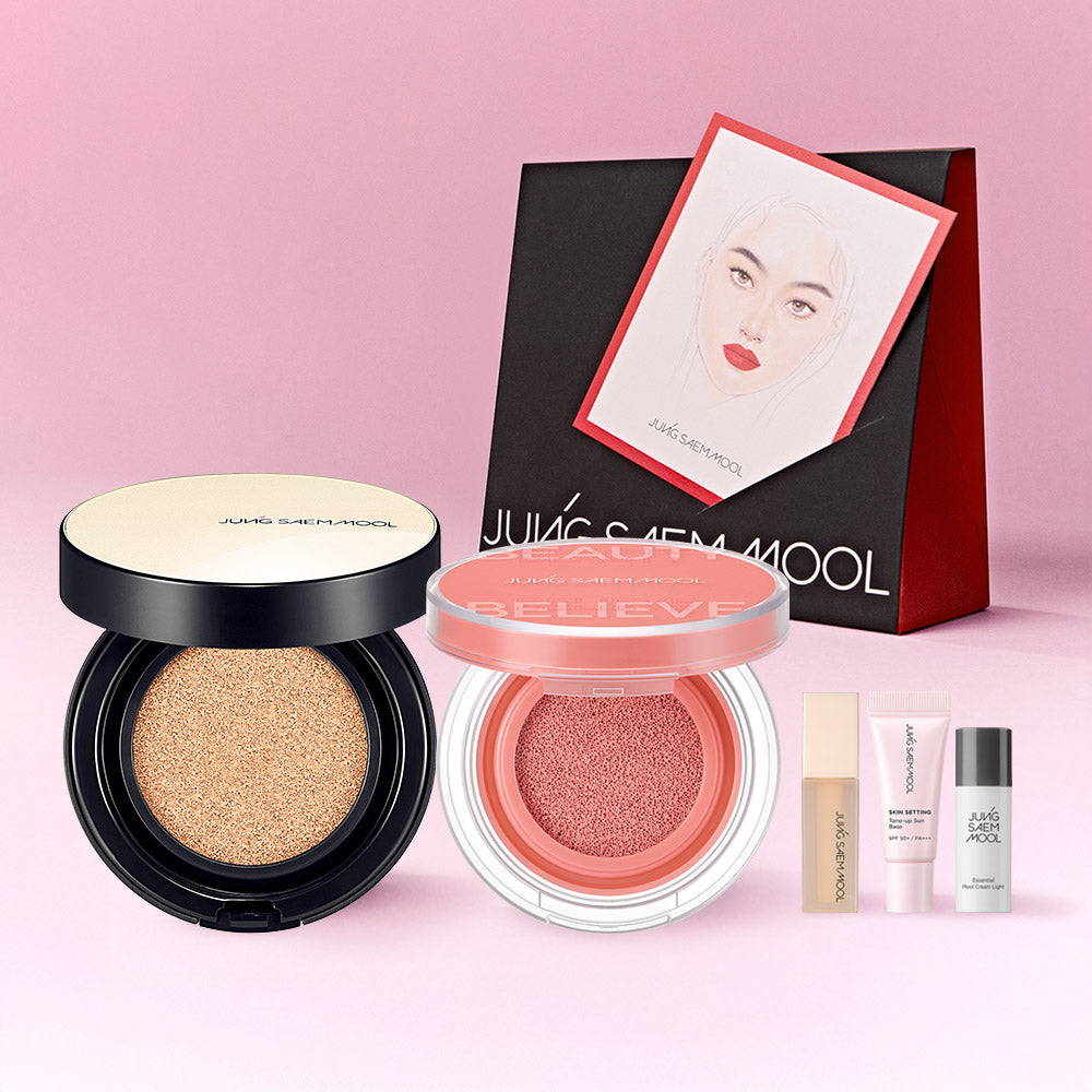 JUNG SAEM MOOL Natural Make-Up Set - Korean makeup set