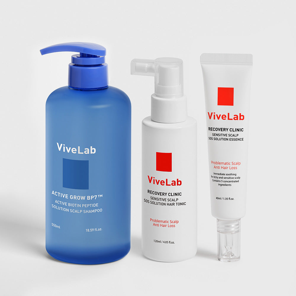 VIVELAB SOS Solution Essence & Hair Tonic Set - Korean hair care set