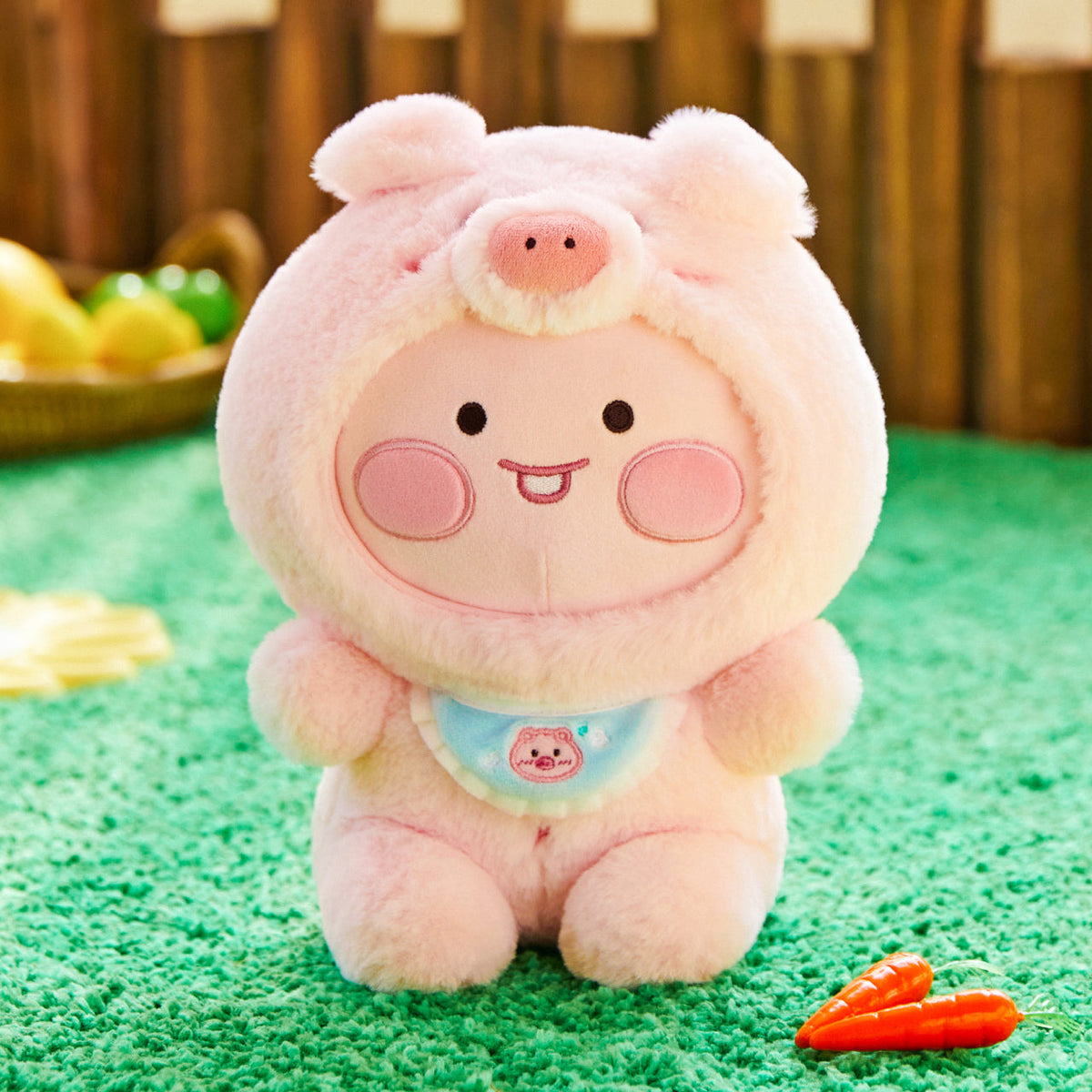 FRIENDZOO Plush Little Apeach - Authentic Kakao Friends from Korea | Koolseoul
