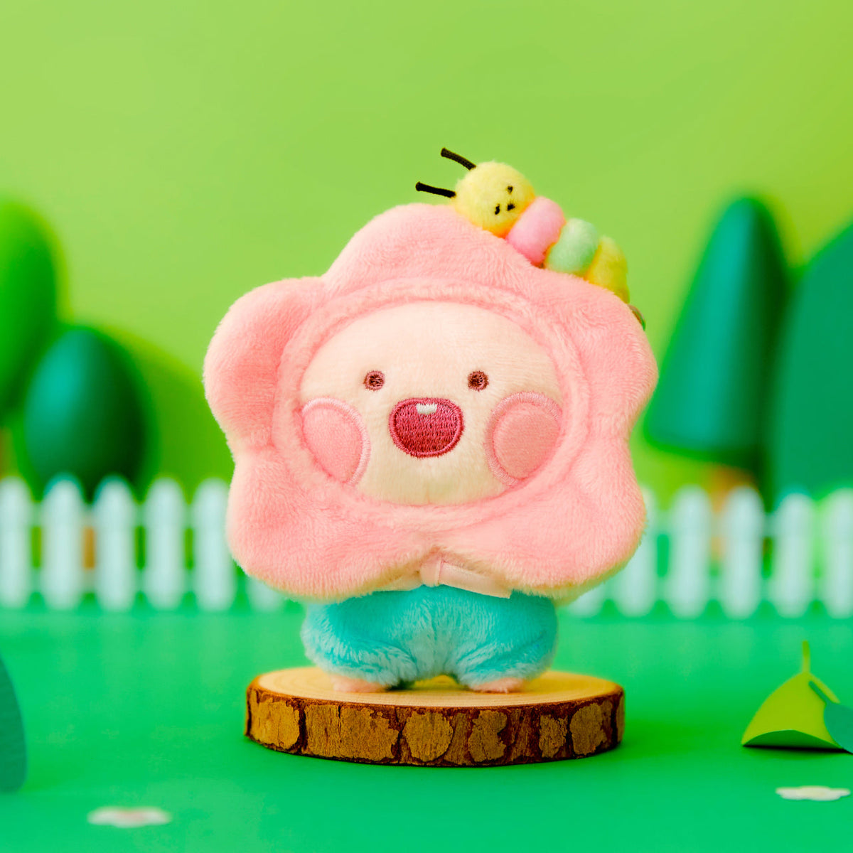 Keychain Plush Little Apeach - Authentic Kakao Friends from Korea | Koolseoul