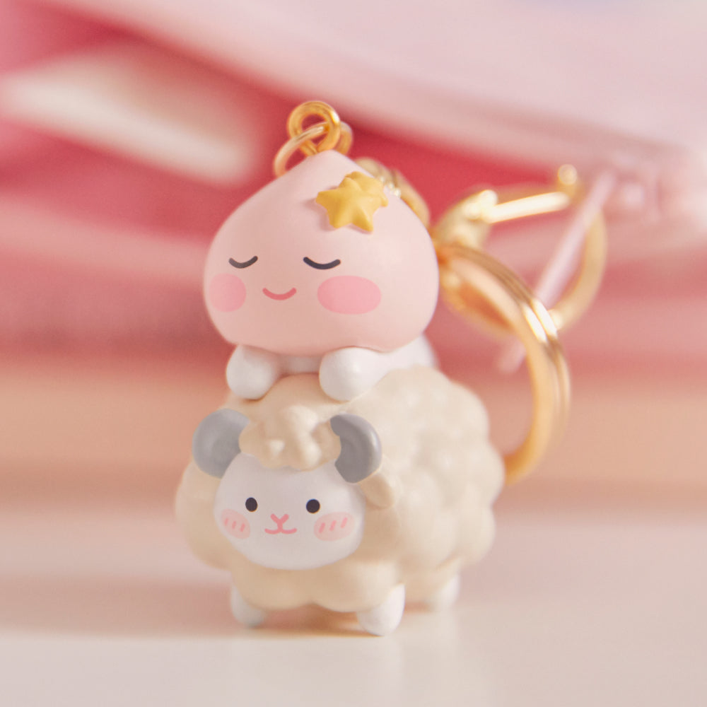 Figurine Keychain Little Apeach - Authentic Kakao Friends from Korea | Koolseoul