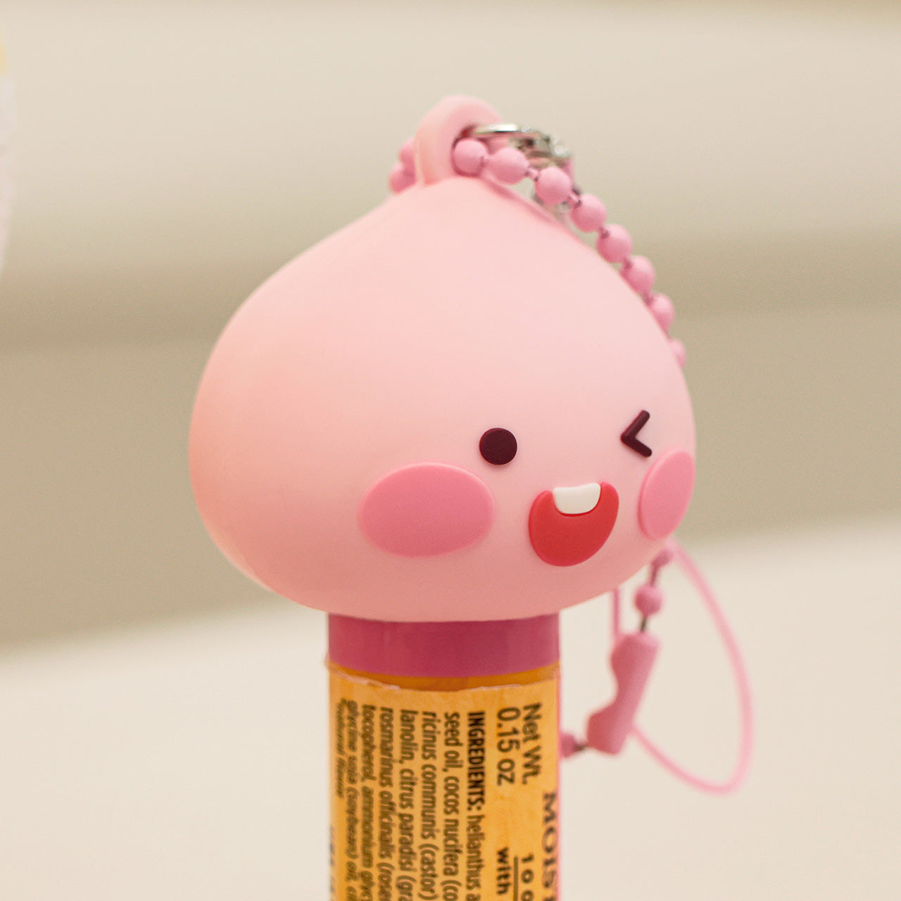 Baume Levres Keychain Apeach - Authentic Kakao Friends from Korea | Koolseoul