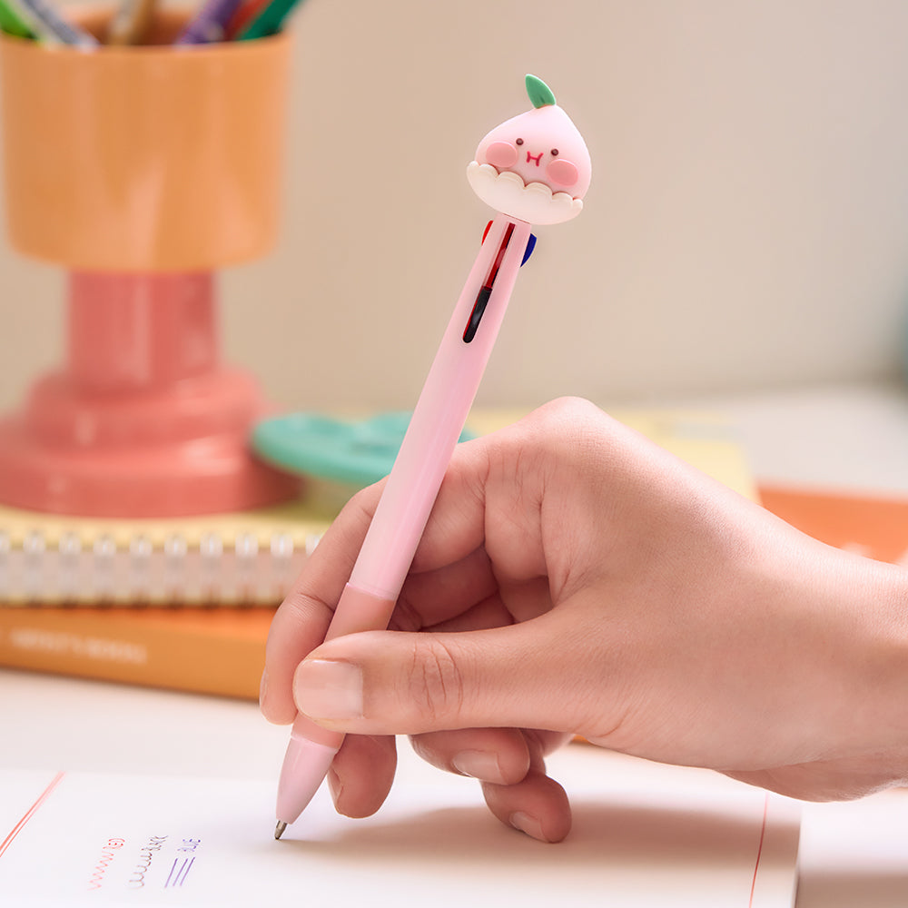 Peach Peach Figurine 3Stylo Little Apeach Pen - Authentic Kakao Friends from Korea | Koolseoul