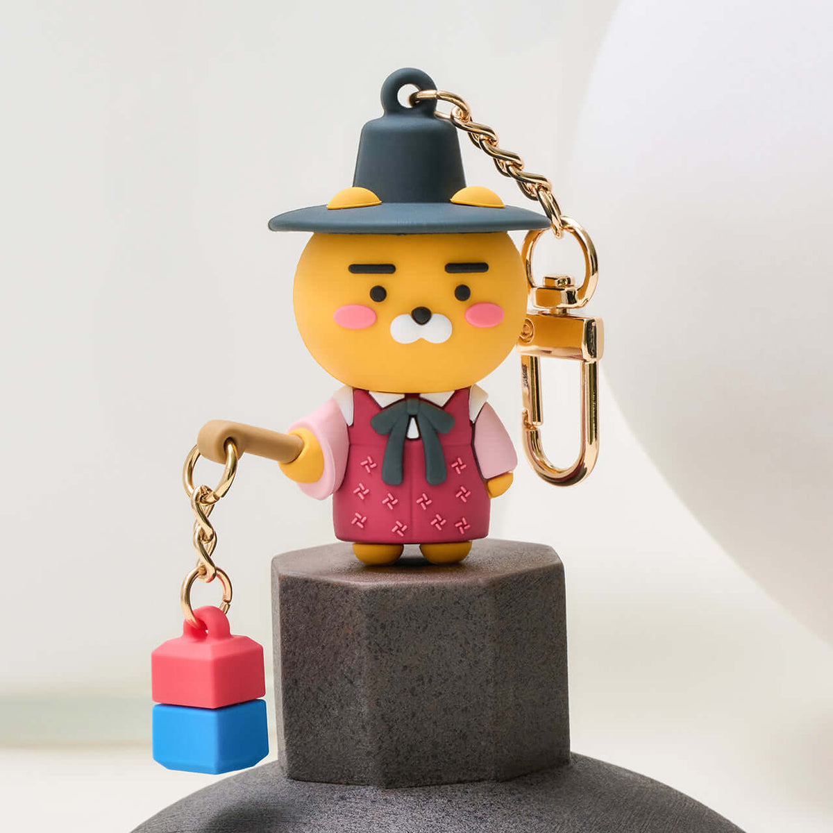 Kakao Friends Ryan Figure Keyring