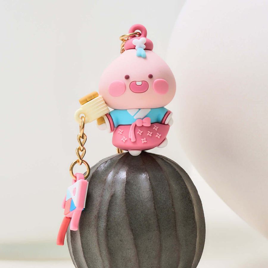 Kakao Friends Apeach Figure Keyring