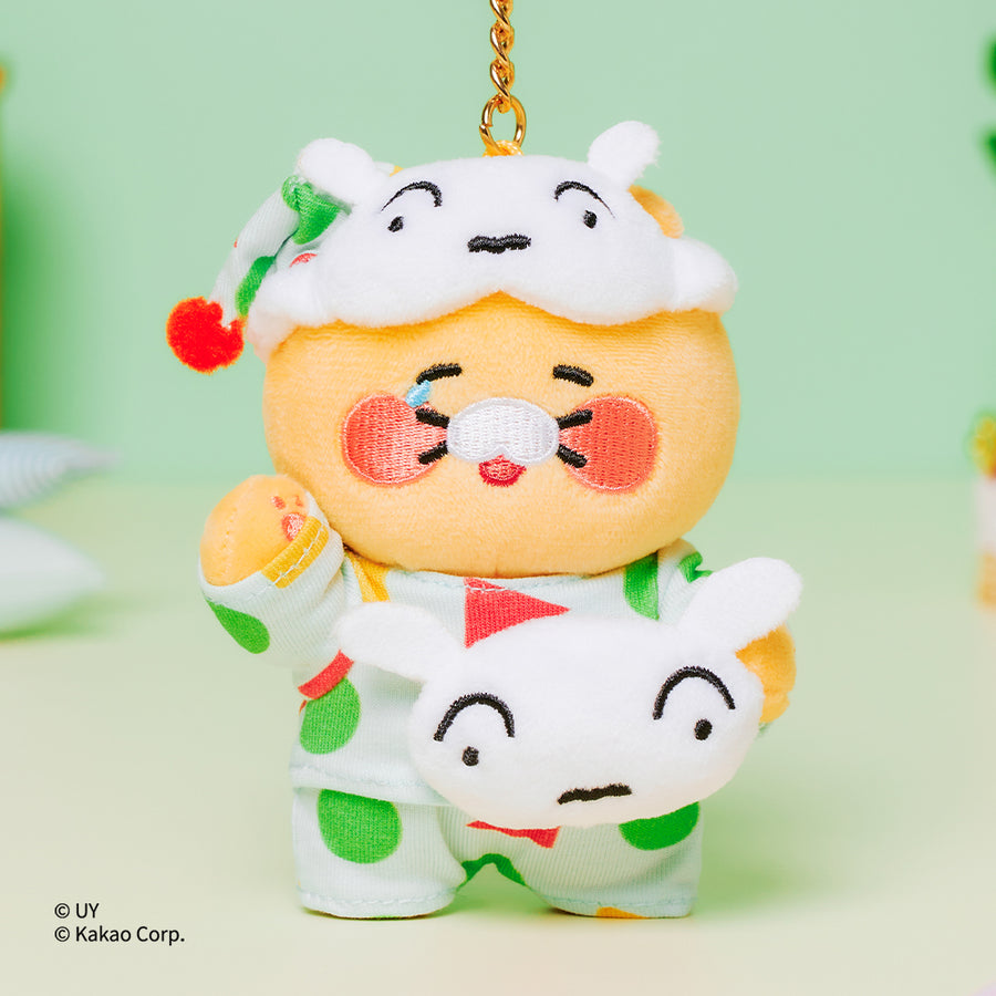 Plush Keychain Shin-chan X Friends Pajamas Chunsik - Kakao Friends
