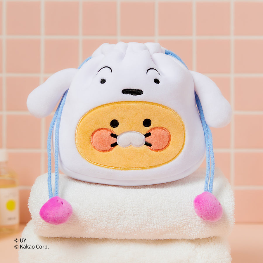Face Pouch Shin-chan X Friends Shiro Chunsik - Kakao Friends