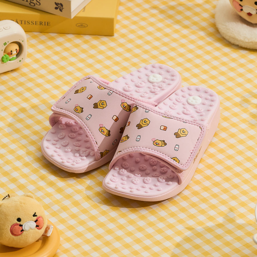 Acupressure Slippers Kaloring Pink 240 mm Chunsik - Kakao Friends