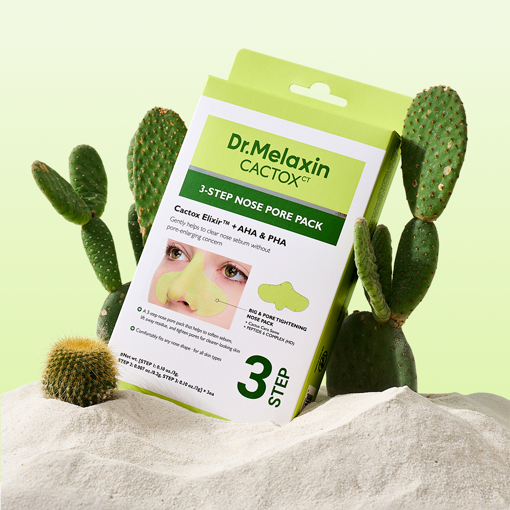 DR.MELAXIN Cactox 3-Step Nose Pack (3 Sheets) - Korean nose strip