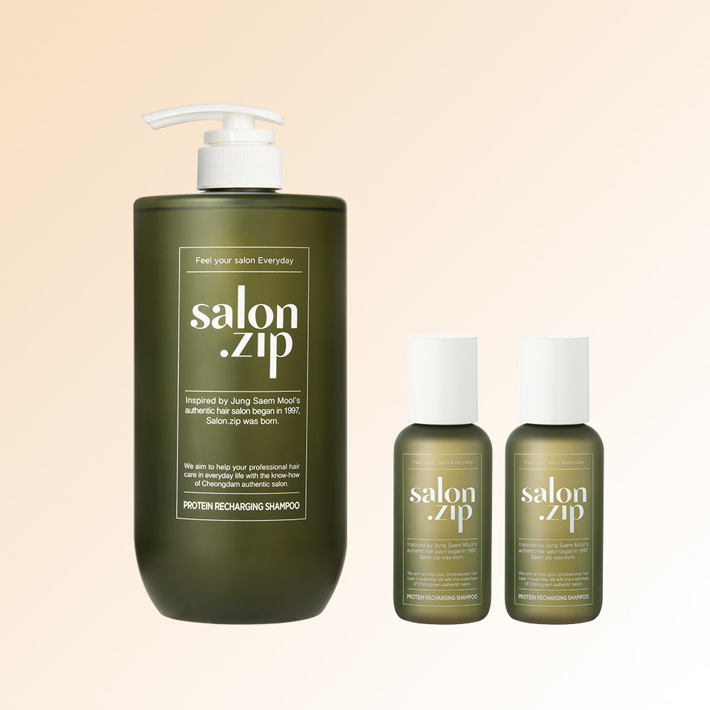 JUNG SAEM MOOL Salon Zip Protein Recharging Shampoo 1000ml - Korean shampoo