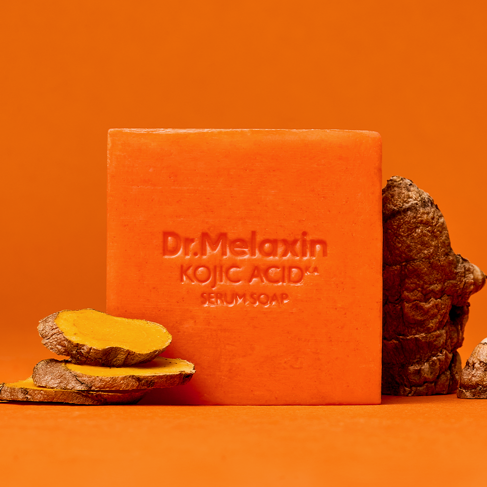 DR.MELAXIN Kojic Acid Turmeric Serum Soap - Korean facial soap