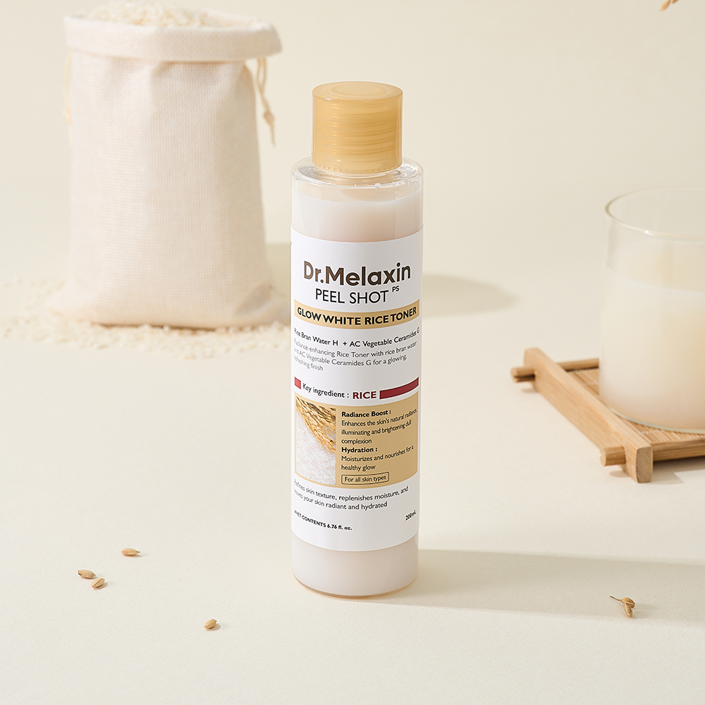 DR.MELAXIN Peel Shot White Rice Toner - Korean toner