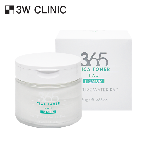 3W CLINIC 365 Days Cica Toner Pad 280g (70p) | Kool Seoul