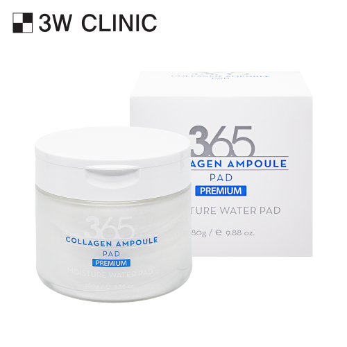 3W CLINIC 365 Days Collagen Ampoule Pad 280g (70p) | Kool Seoul