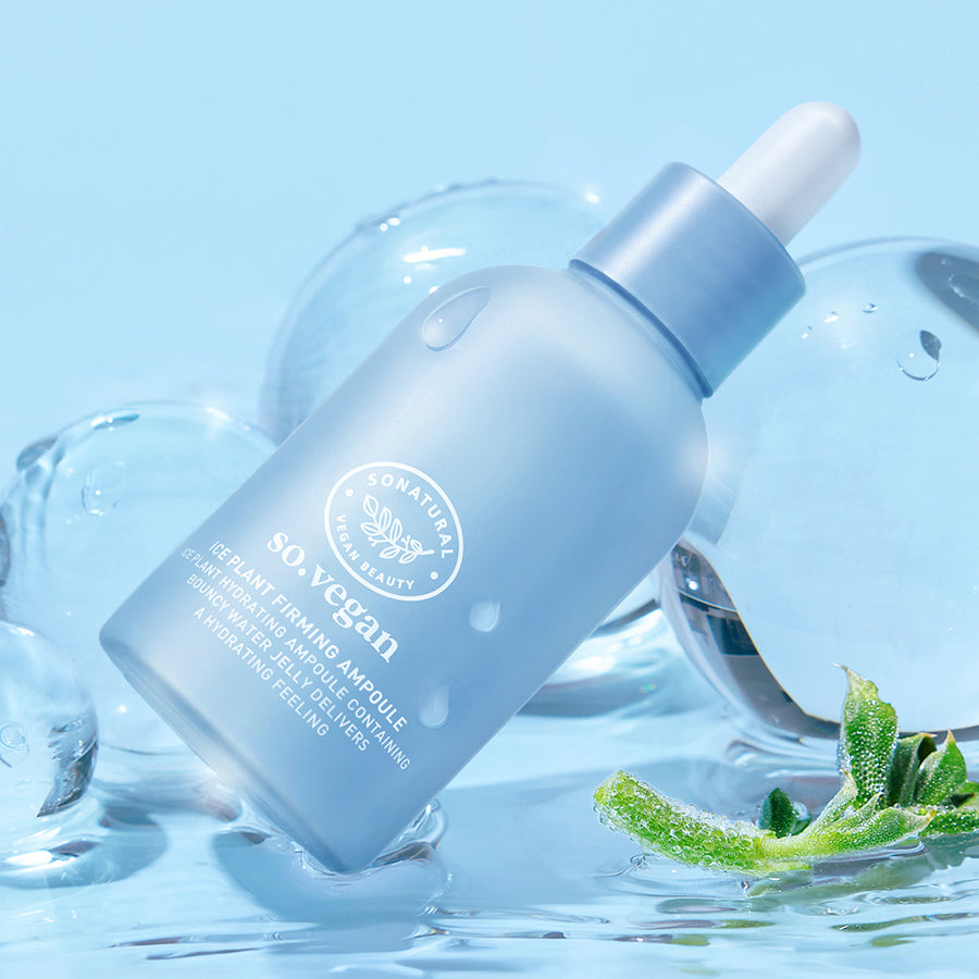 ソーナチュラル Water Drop Ice Plant Firming アンプル 55ml
