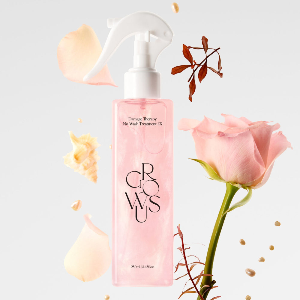 GROWUS Damage Therapy No-Wash Treatment EX Due Rose - Korean leave-in treatment