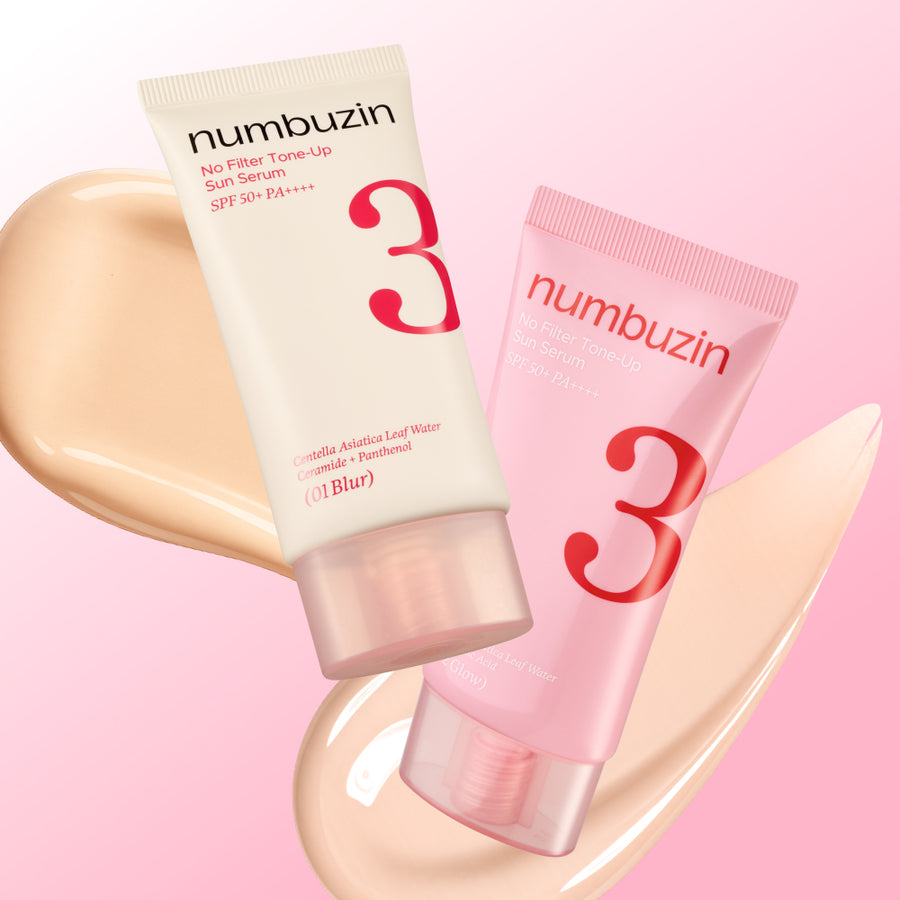 NUMBUZIN No.3 ポーセリン スキン ファンデーション スキップ トーンアップ ベージュ SPF50+ PA++++ 50ml