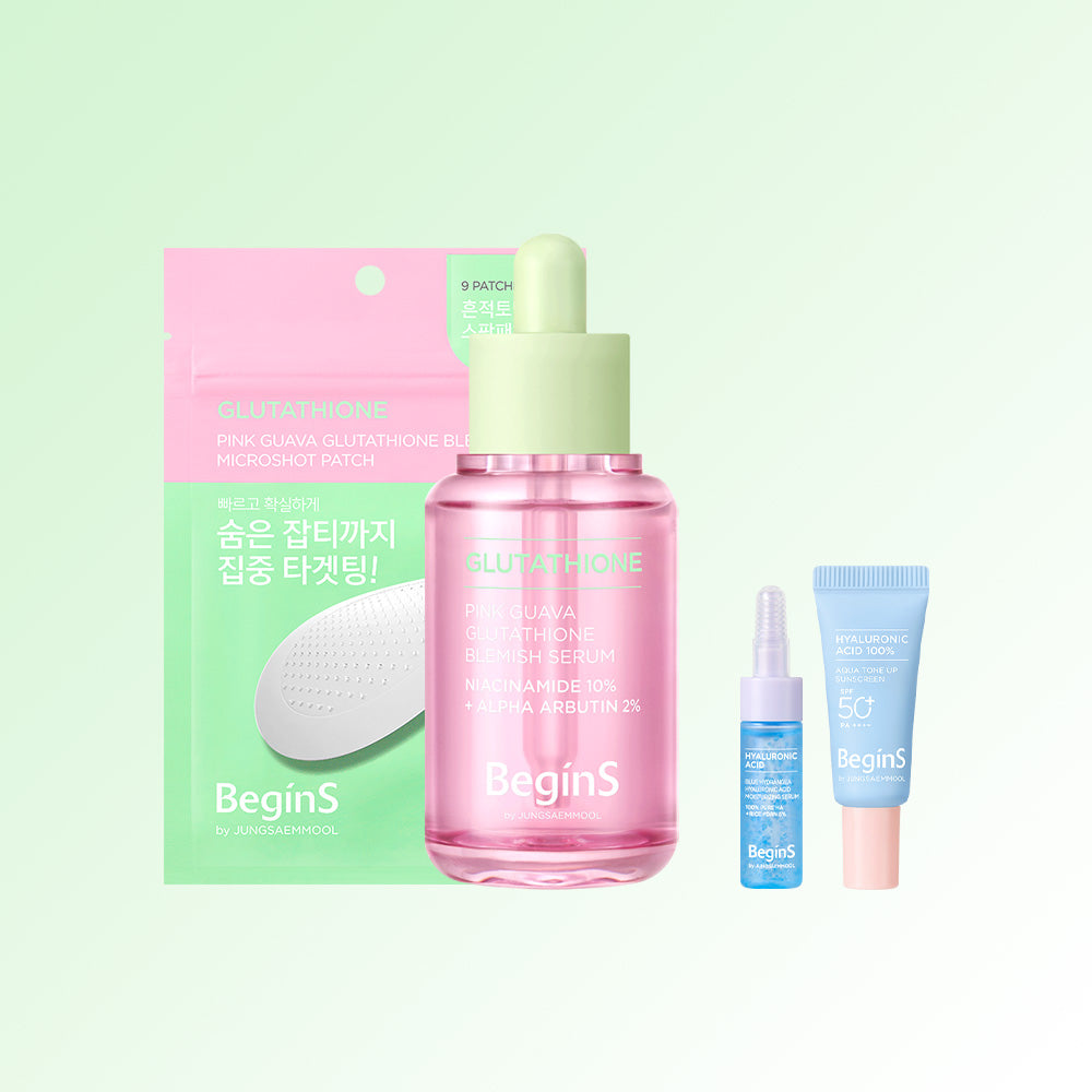 JUNG SAEM MOOL BeginS Pink Guava Glutathione Blemish Serum - Korean face serum