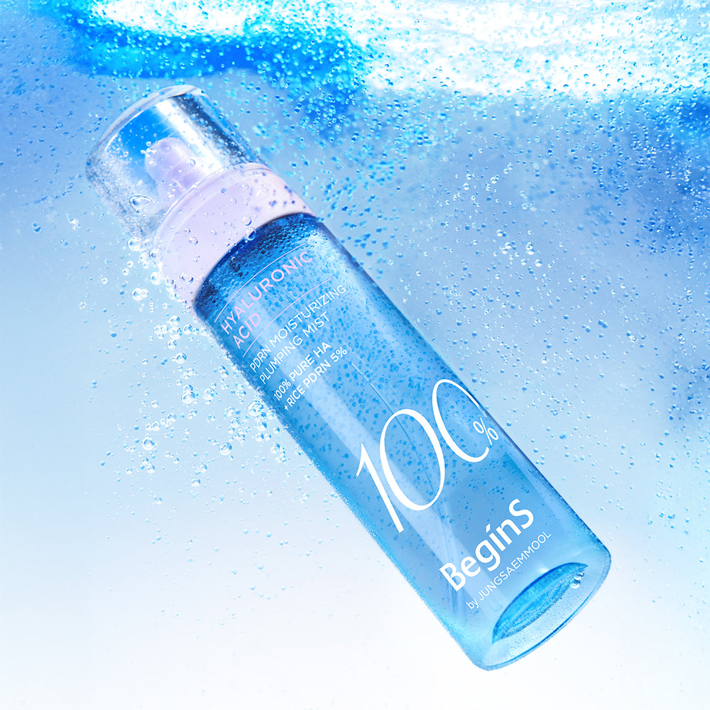 JUNG SAEM MOOL BeginS Blue Hydrangea Hyaluronic Acid PDRN Plumping Mist - Korean face mist