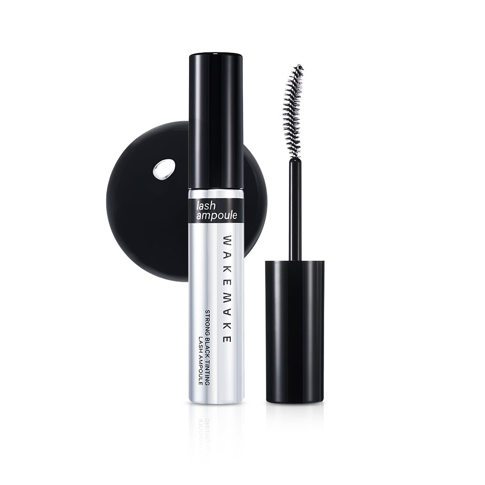 WAKEMAKE Strong Black Tinting Lash Ampoule - Korean Lash Serum