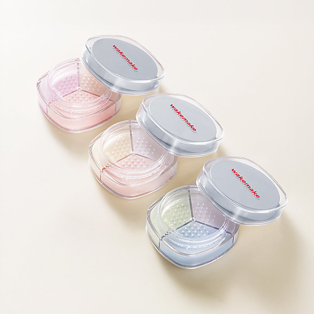 WAKEMAKE Stay Fixer Multi Color Powder Pact - Korean Pressed Powder