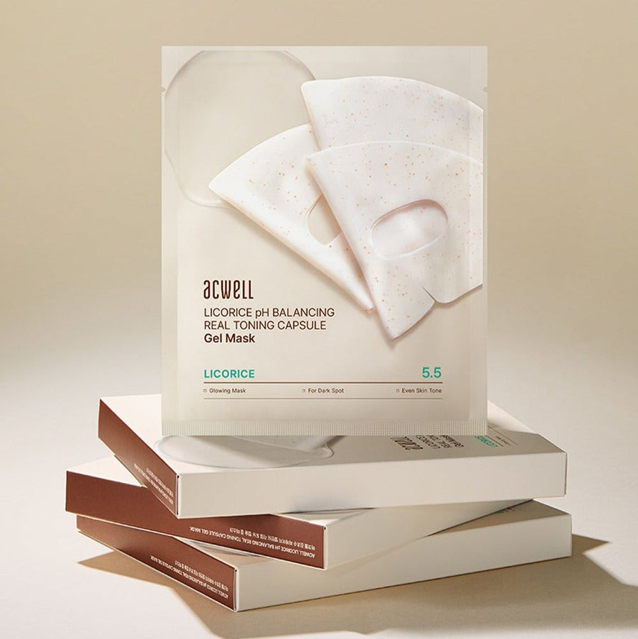 Acwell Licorice Ph Balancing Real Toning Capsual Mask Sheets 4ea