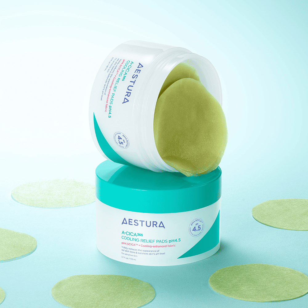 AESTURA Acica 365 Cooling Releif Pad pH 4.5 110ml (60 sheets)