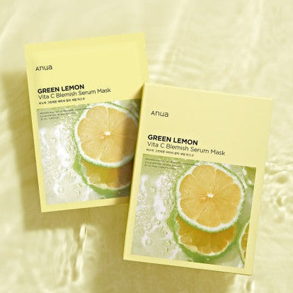 ANUA Green Lemon Vita C Blemish Mask | Kool Seoul